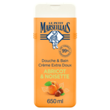 Le Petit Marseillais Gel Douche&Bain Extra Doux Abricot Noisette, 650ml