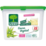 L'Arbre Vert Lessive capsule savon végétal, 22pcs