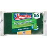 Spontex Éponges grattantes fibres recyclées , 6pcs