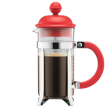 Cafetière à piston et 3 tasses, 1u
