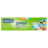 Bacofoil All Purpose Zipper Bags 15pk, 15s
