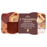 Morrisons Tiramisu, 2 x 100g
