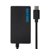 Nikkai USB-C to USB-A 4 Port Hub, Black, 1pcs