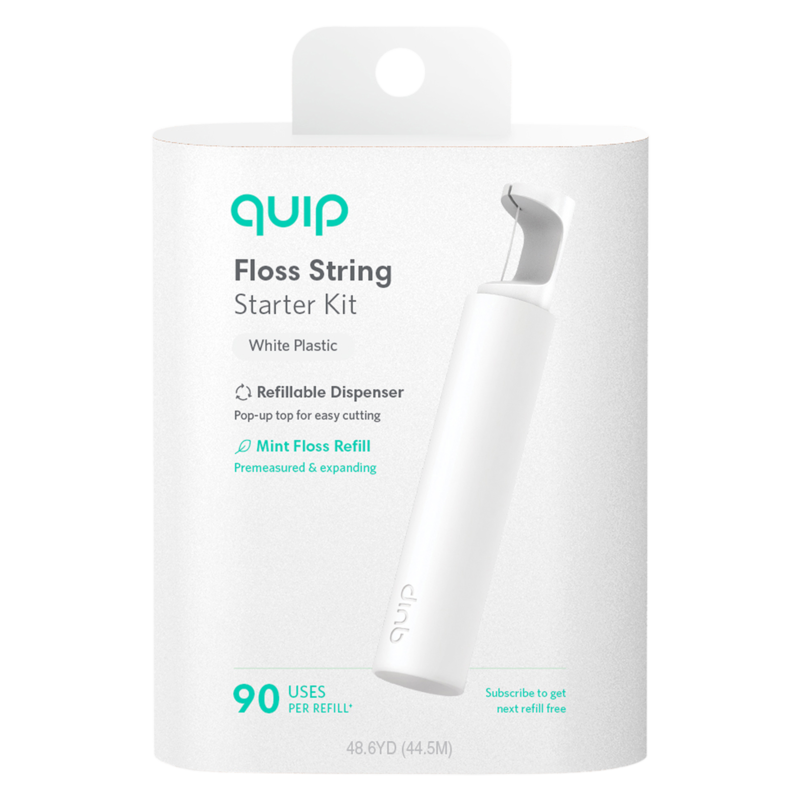 Quip Refillable Floss String White 1ct Bath & Beauty fast delivery by
