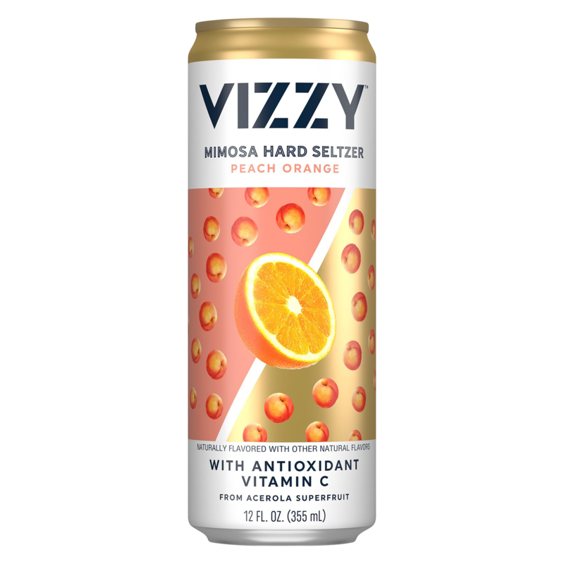 Vizzy Mimosa Hard Seltzer Peach Orange Single 12oz Can 5.0 ABV