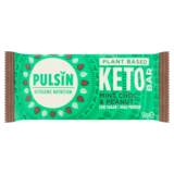 Pulsin Choc Mint & Peanut Keto Bar, 50g