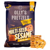 Ollys Pretzels Pretzel Thins - Multiseed Sesame, 140g