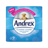 Andrex Classic Clean Toilet Roll, 9s