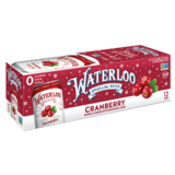 Waterloo Cranberry Sparkling Water 12pk 12oz Can