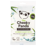 Cheeky Panda Biodegradable Bamboo Handy Wipes, 12pcs