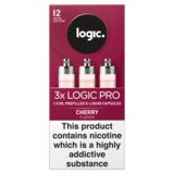 Logic Pro Capsules Cherry Flavour 12mg/ml, 3 x 1.5ml