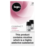 Logic Compact E-Liquid Pods Cherry 12mg/ml, 2 x 1.7ml