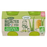 Blédina Les Recoltes Bio Haricots verts Pommes de terre, 2 x 130g