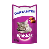 Whiskas Dentabites Cat Treats with Chicken, 50g