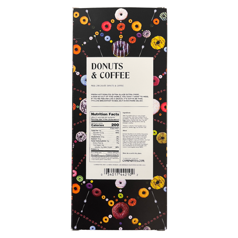 Compartés Donuts & Coffee Milk Chocolate Bar 3oz Snacks fast delivery