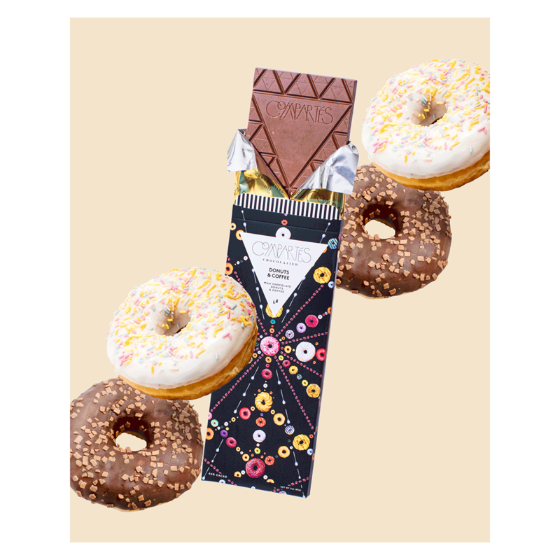 Compartés Donuts & Coffee Milk Chocolate Bar 3oz Snacks fast delivery