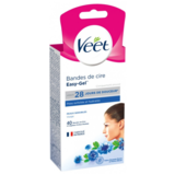 Veet Bandes de Cire Visage - Peaux Sensibles Maxi format, 40pcs