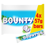 Bounty Coconut Milk Chocolate Bar, 4 x 57g