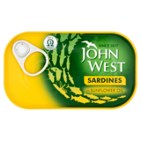 John West Sardines in Sunflower Oil, 120g