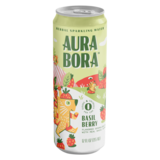 Aura Bora Basil Berry Herbal Sparkling Water 12oz Can
