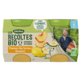 Blédina Pot bébé pomme nectarine banane Bio dès 6 mois, 2 x 130g
