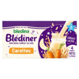 Blédina blediner briques legumes carottes des 6 mois, 4 x 250ml