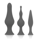 Ohmama Ensemble De Plug Anal En Silicone - Noir, 1pcs
