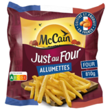 Frites Allumettes Just au Four Mc Cain 810g