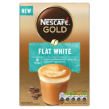 Nescafe Gold Flat White Coffee 8 Sachets, 100g