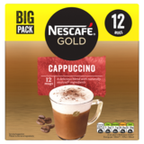 Nescafe Gold Cappuccino 12 Sachets, 186g