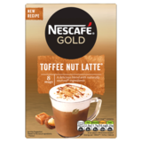 Nescafe Café Menu Latte Toffee Nut 8pk, 156g