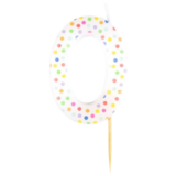 Number 0 Dots Candle, 1pcs