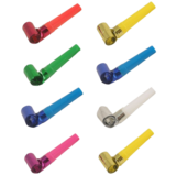 Multi-coloured Foil Party Blowers, 8pcs