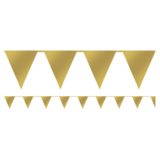 Gold Paper Bunting, 4.5m , 1pcs