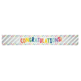 Congratulations Foil Banner , 1pcs