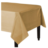 Gold Plastic Table Cover, 1.4m x 2.8m , 1pcs
