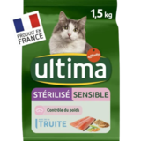 Ultima Croquettes Chat Sterilise Sensible, 1.5kg