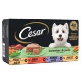 Cesar Patee Pour Chien 4 Varietes En Terrine, 4 x 150g