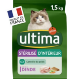 Ultima Croquettes Chat Sterilise D'interieur, 1.5kg
