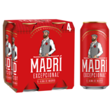 Madri Excepcional Lager Beer, 4 x 440ml