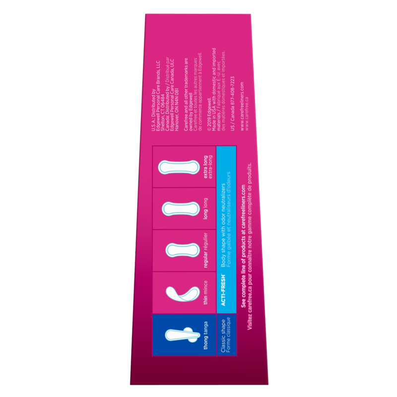 Carefree Thong Panty Liners, Unscented 49ct Health fast delivery by