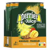 Perrier Ananas Mangue, 4 x 25cl
