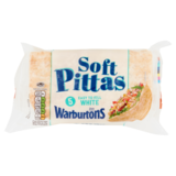 Warburtons White Soft Pittas, 5pcs