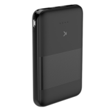 Ksix Power Bank Metal Power Live 2 X USB, 1 x Type-C, 5000 MAH, Noir, 1u