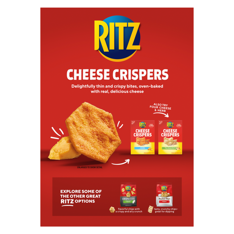 Ritz Cheese Crispers Cheddar 7oz Snacks fast delivery by App or Online