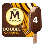 Magnum Bâtonnet Glace Double Caramel, 4 x 88ml