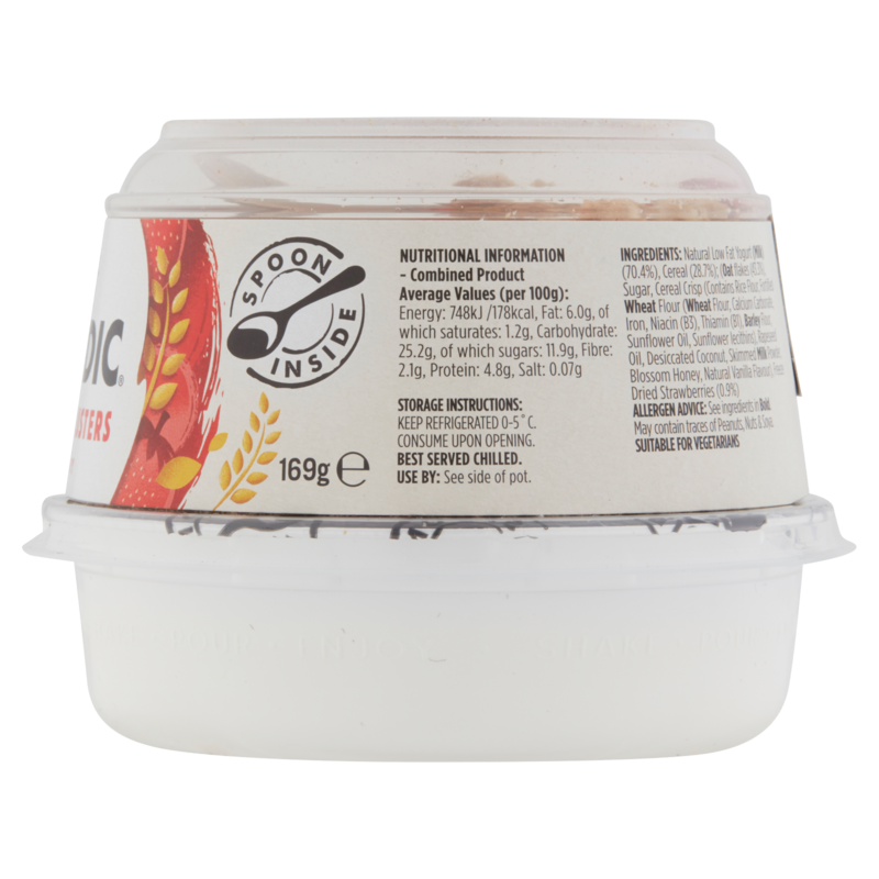 Nomadic Strawberry Yoghurt & Oat Clusters, 169g Eggs & Dairy fast