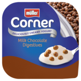 Muller Corner Vanilla Yoghurt with Chocolate Digestive Biscuits, 124g