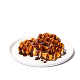The Waffles With Chocolate Sauce