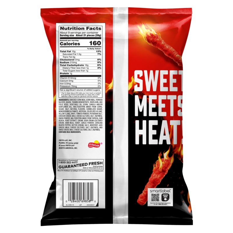 Cheetos Crunchy Flamin' Hot Sweet Carolina Reaper 8.5oz ...